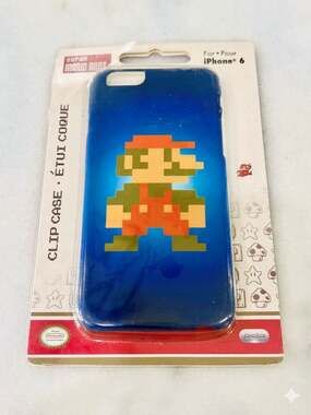Official Nintendo Super Mario Bros 8-Bit Pixel iPhone 6 Case Retro Vintage 2014